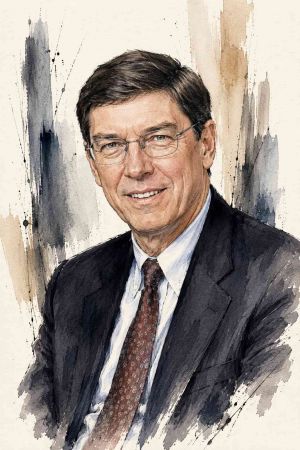 Retrato de Clayton Christensen, académico y autor en innovación empresarial