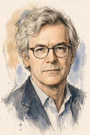 Retrato de Grant McCracken con fondo neutro