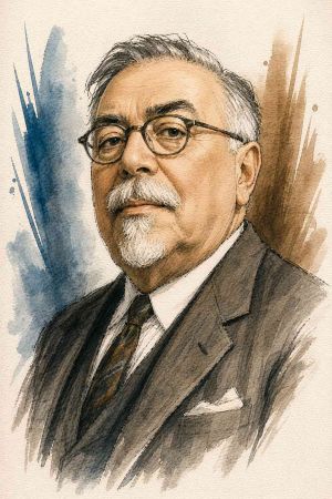 Retrato de Norbert Wiener, matemático y fundador de la cibernética
