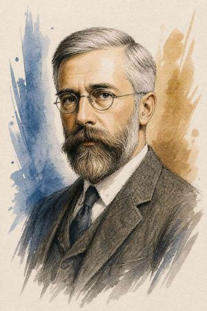 Retrato de Ronald A. Fisher en blanco y negro