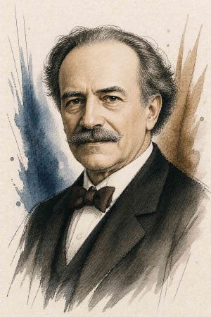 Retrato en blanco y negro de Franz Boas con barba y gafas