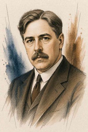 Retrato en blanco y negro de Edward Thorndike