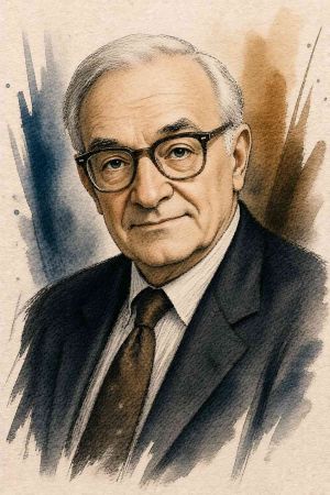 Retrato de Kenneth Arrow, economista estadounidense