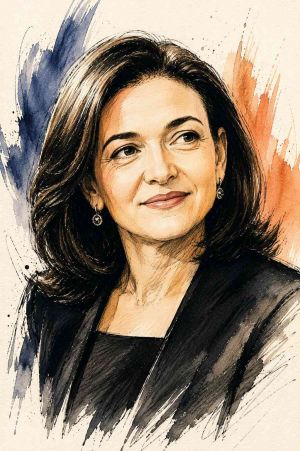 Retrato de Sheryl Sandberg en un evento profesional