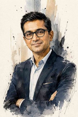 Retrato de Hiten Shah, empresario y experto en marketing digital