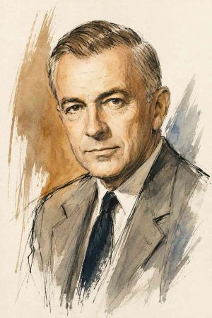 Retrato de John Caples, pionero en publicidad y redactor publicitario