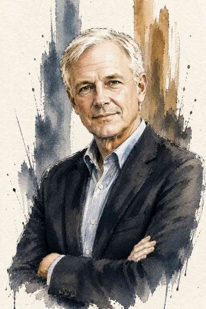 Retrato en blanco y negro de Walter Dill Scott, psicólogo y pionero en publicidad