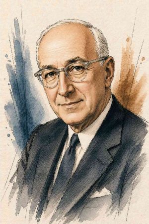 Retrato de Gordon Allport, psicólogo estadounidense
