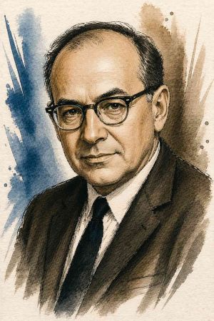 Retrato de Oskar Morgenstern, economista y cofundador de la teoría de juegos