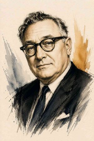 Retrato de Leo Burnett, publicista y fundador de agencia