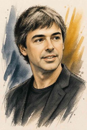 Retrato de Larry Page, cofundador de Google