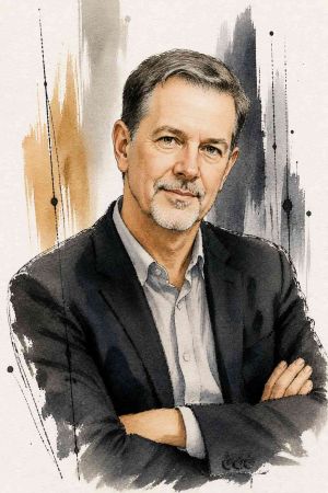 Retrato de Reed Hastings, empresario y cofundador de Netflix