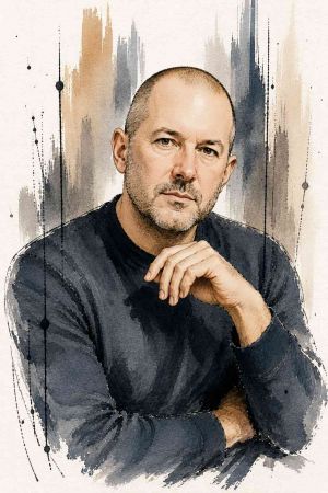 Retrato de Jony Ive, diseñador industrial británico