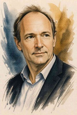 Retrato de Tim Berners-Lee, inventor de la World Wide Web